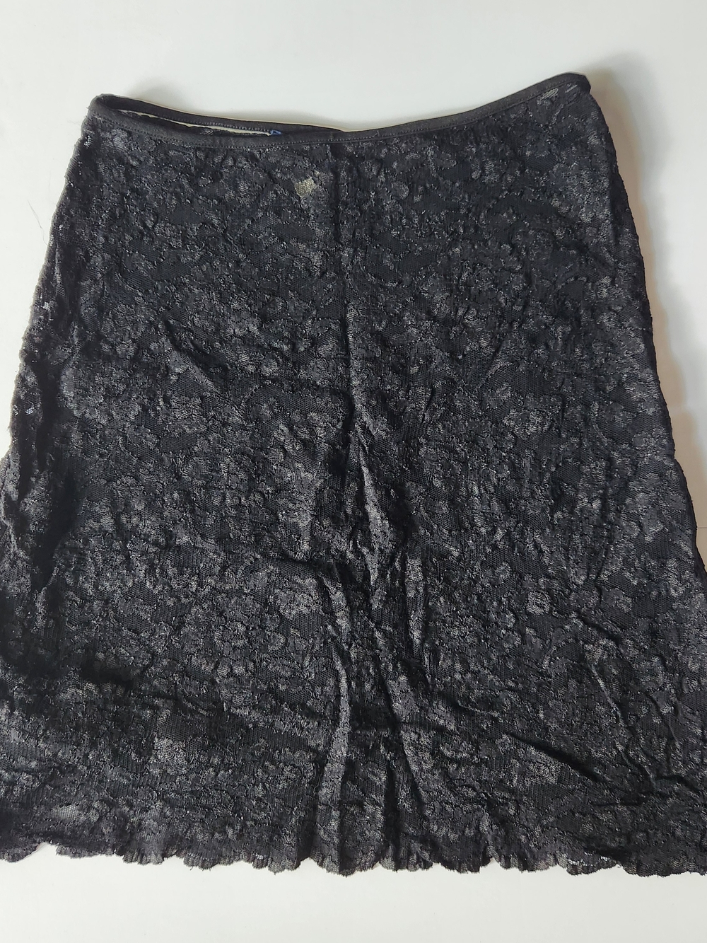Vintage Floral Lace Midi Skirt/Slip - M
